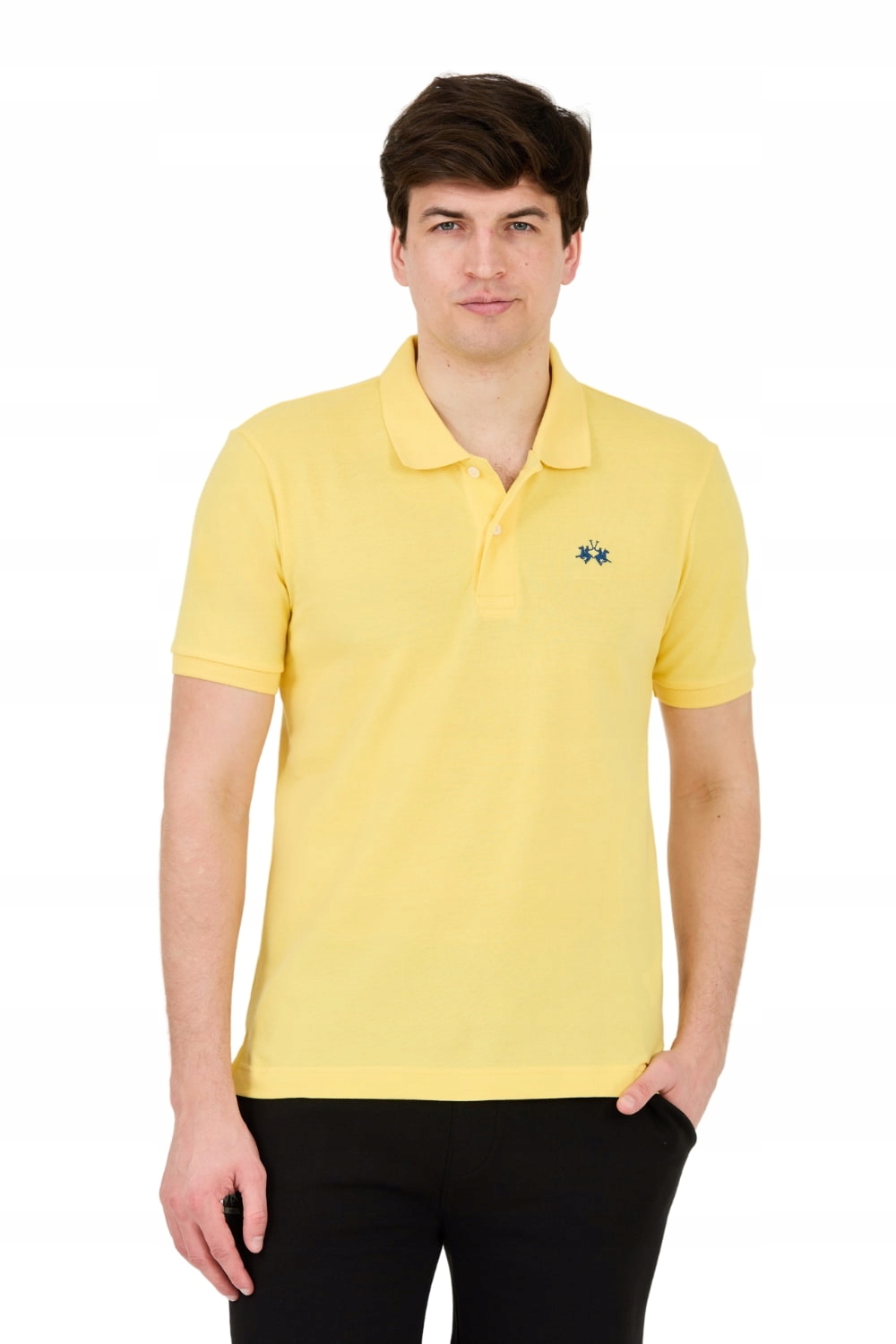La Martina Žluté polo s malým logem L