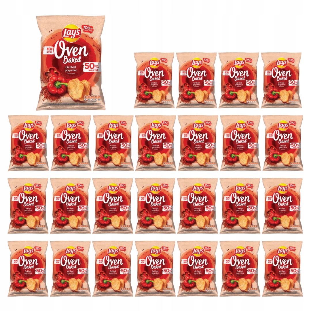 Lay's Lays Oven Baked Chipsy paprykowe 26x 110g