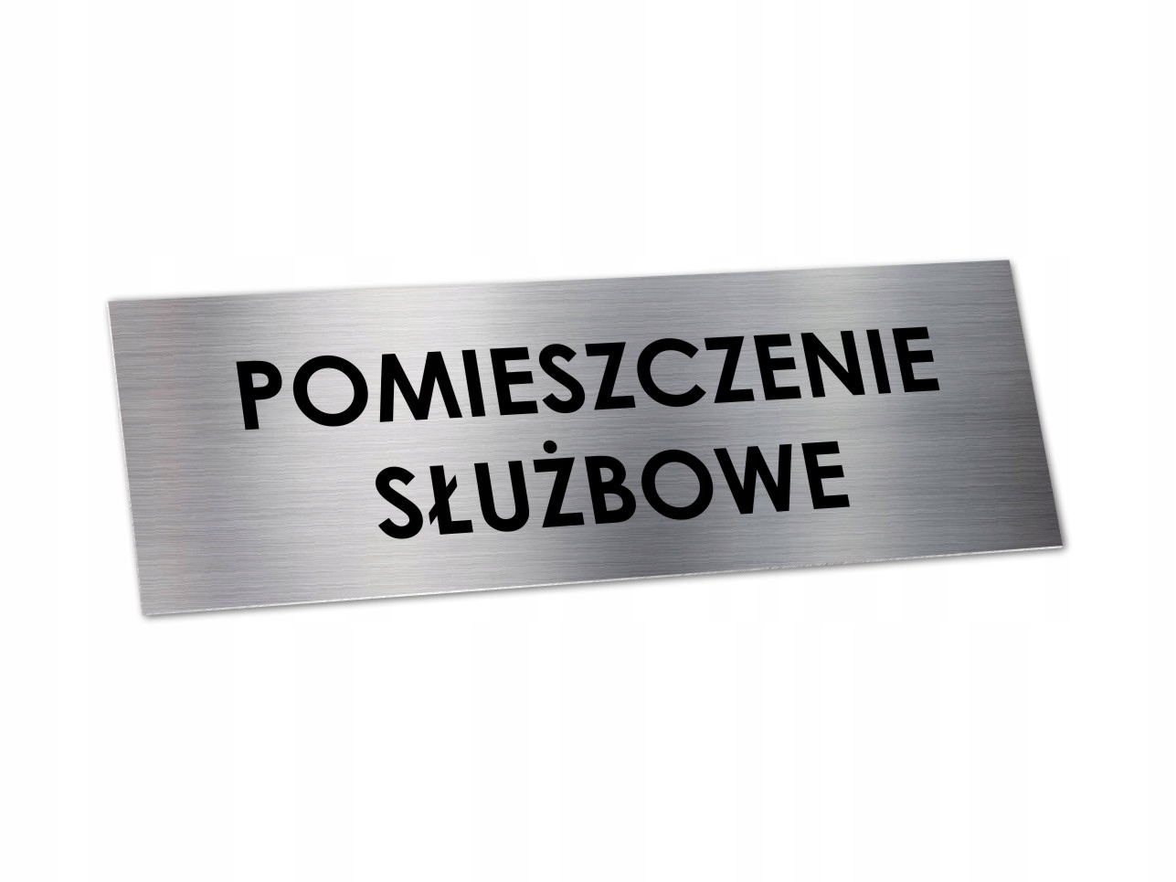 

Tabliczka Pomieszczenie Służbowe 15x5cm Alum