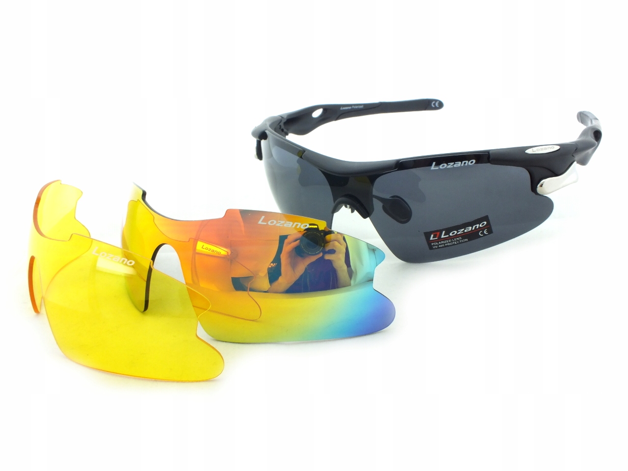 OKULARY POLARYZACYJNE SPORTOWE CZARNE NA ROWER LZ Rodzaj okulary rowerowe