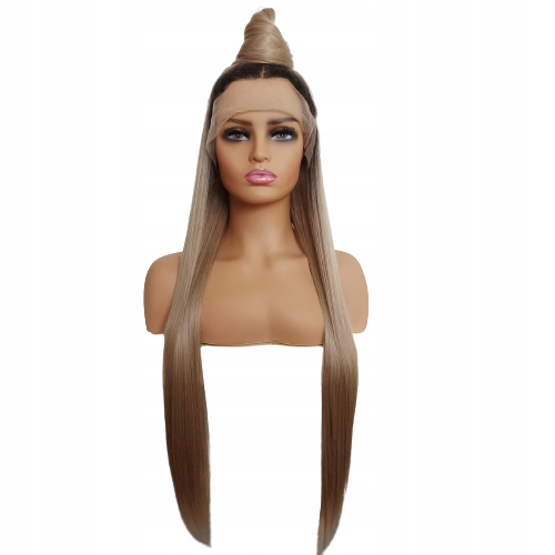 Paruka Lace Front tmavý Blond odrost 40/55/80 cm čepička Bonus