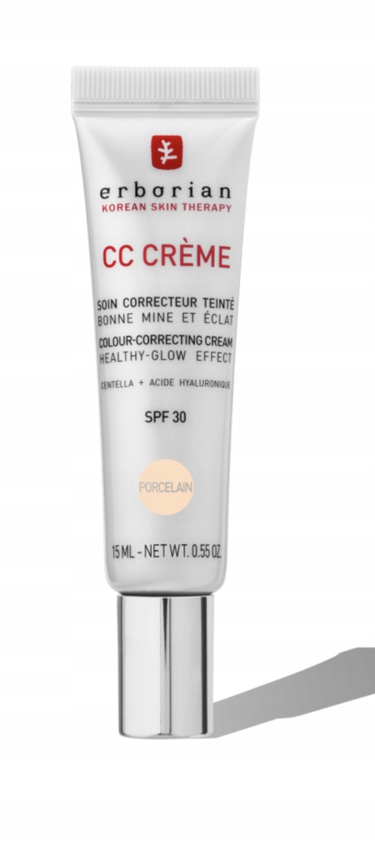 Krem CC Erborian CC Crème Porcelain 15 ml korygujący koloryt twarzy
