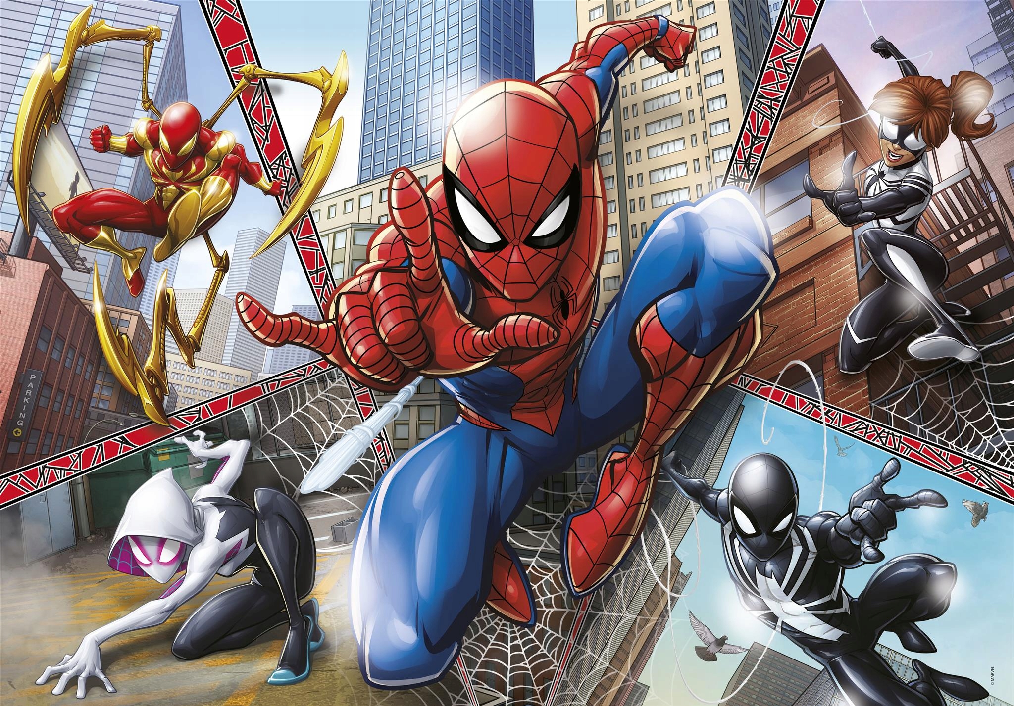 Puzzle SuperColor Spider-Man 180el. K-29302 Kod producenta 29302