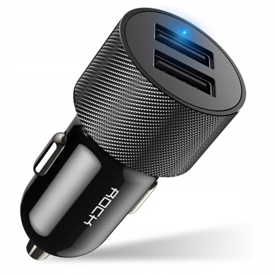 

Ładowarka Samochodowa Led 2xUSB 2.4A Rock H3