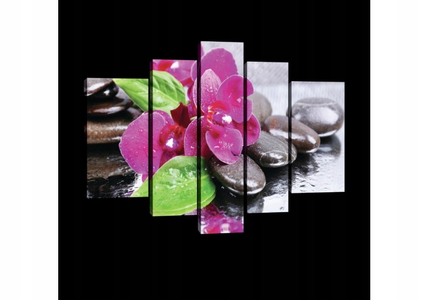 Obraz 170x100 Orchidej zen kameny lázně relaxace harmonie příroda klid