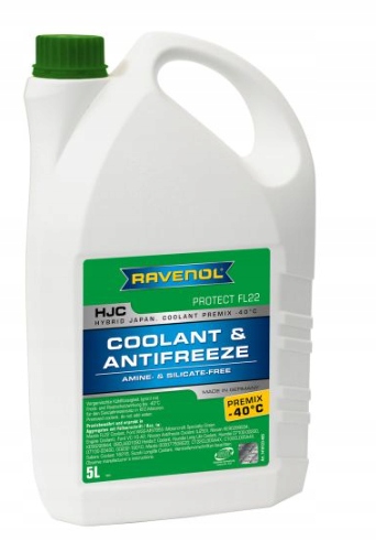 Zielony Gotowy Płyn Chłodniczy Ravenol Hjc FL22 Ready 5L