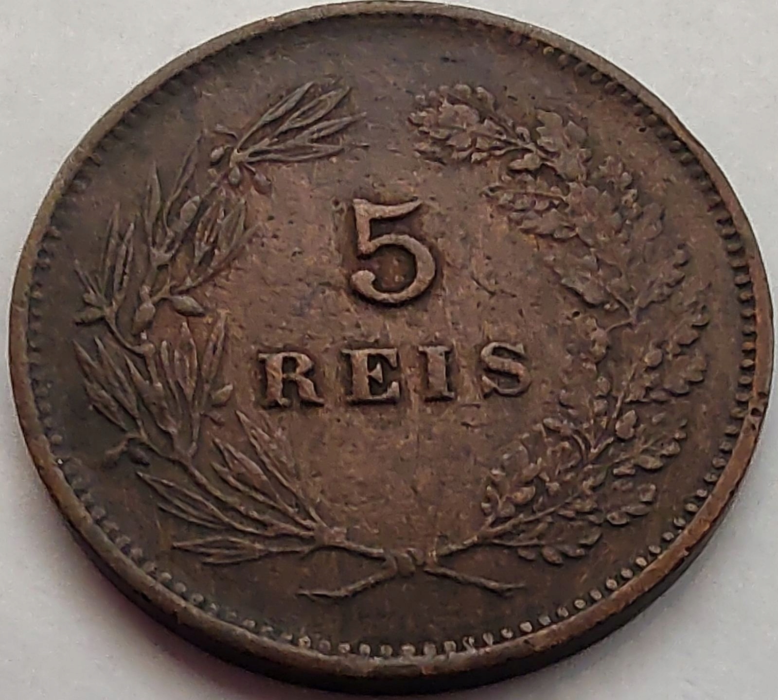 3820 - Portugalia 5 realów, 1892