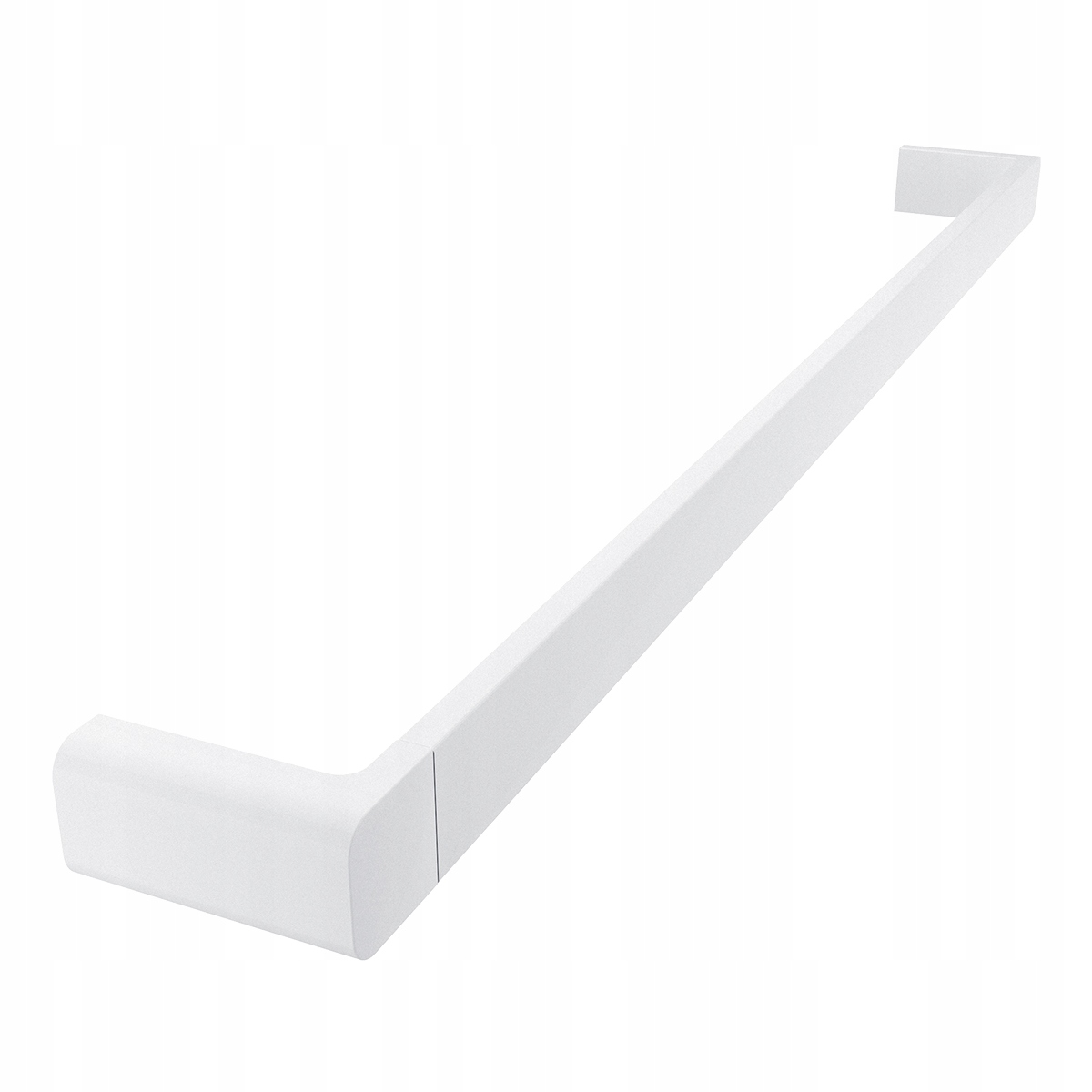 Držiak na uteráky a osušky biely mat 61 cm na stenu Ni