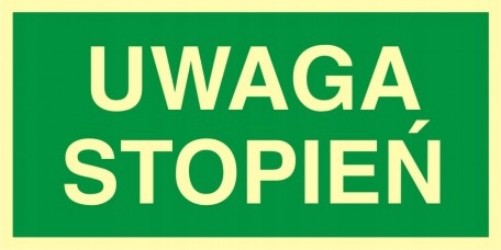 

Uwaga stopień 10x20 folia fotoluminescencyjna