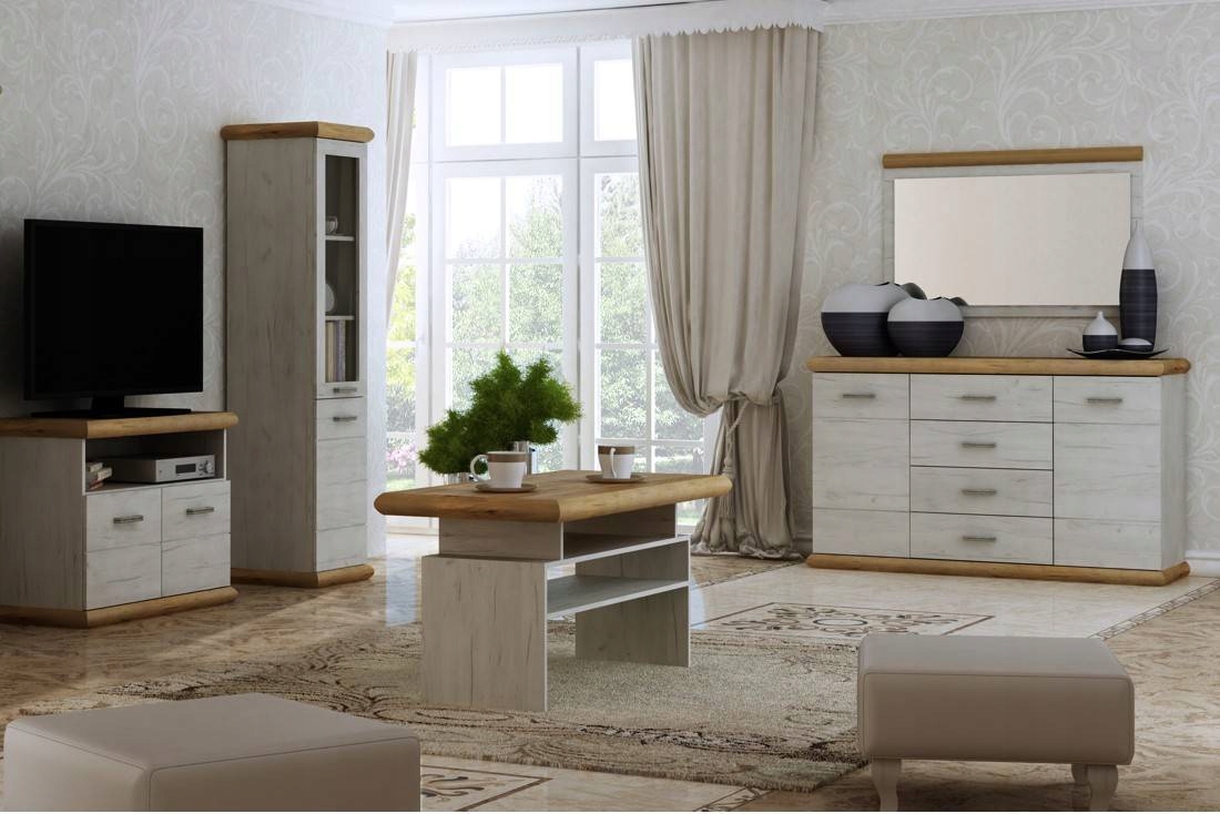 Witryna KORA K3 kraft złoty/kraft biały JARSTOL Typ stojąca