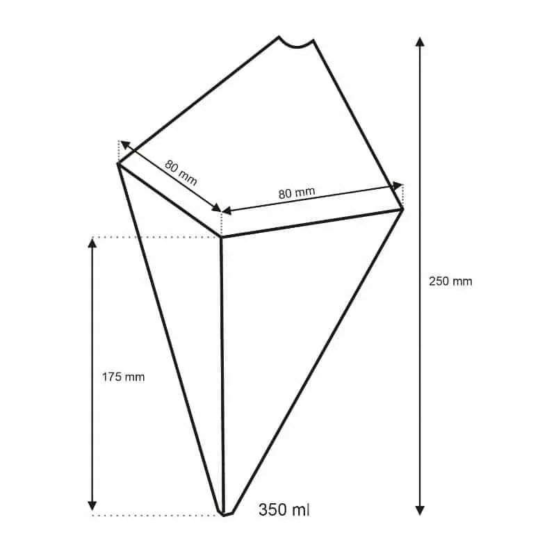 Rożki gofry bubble waffle | Kolor grafitowy 100 Marka Gofrex