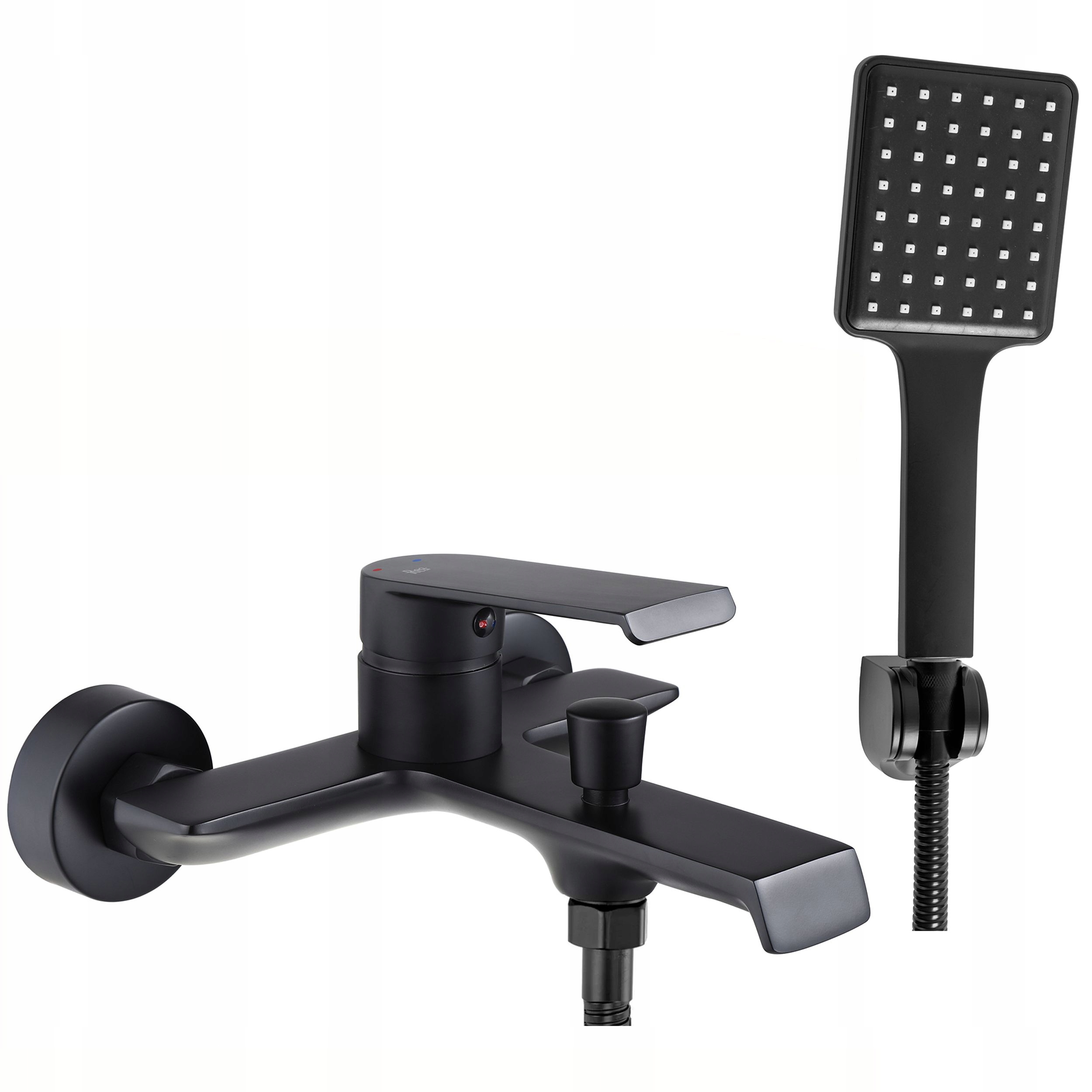 

Bateria Hass czarna matowa wannowa ścienna Rea