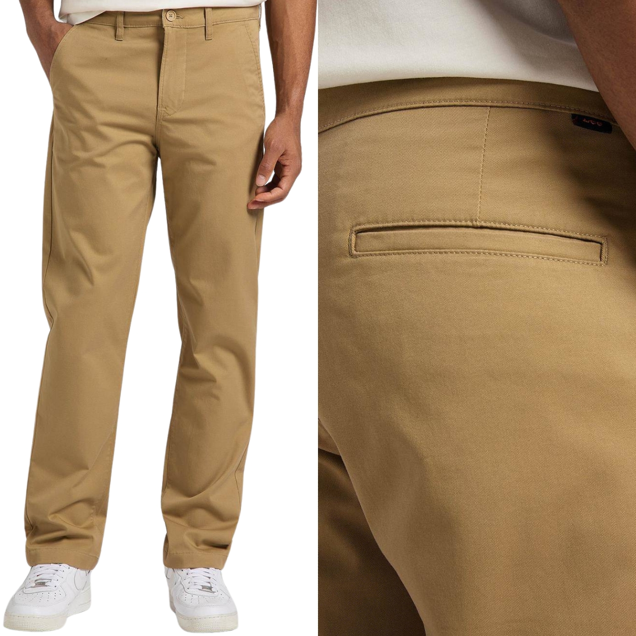 Lee Regular Chino bavlněné pánské látkové kalhoty chinosy W32 L32
