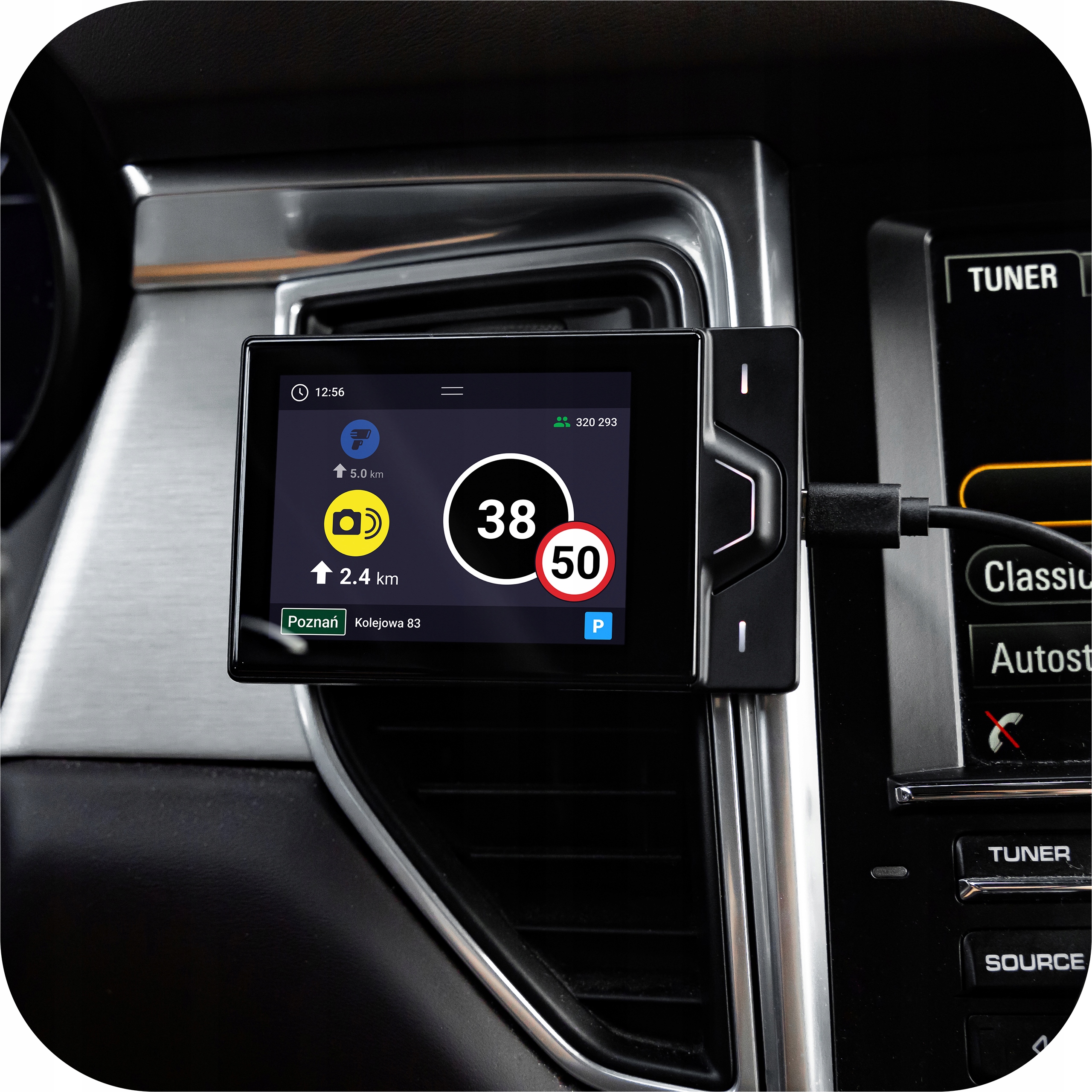 ANTYRADAR YANOSIK RS FULL PAKIET Z DOŻYWOTNIM ABONAMENTEM +2 UCHWYTY +KUBEK Model RS