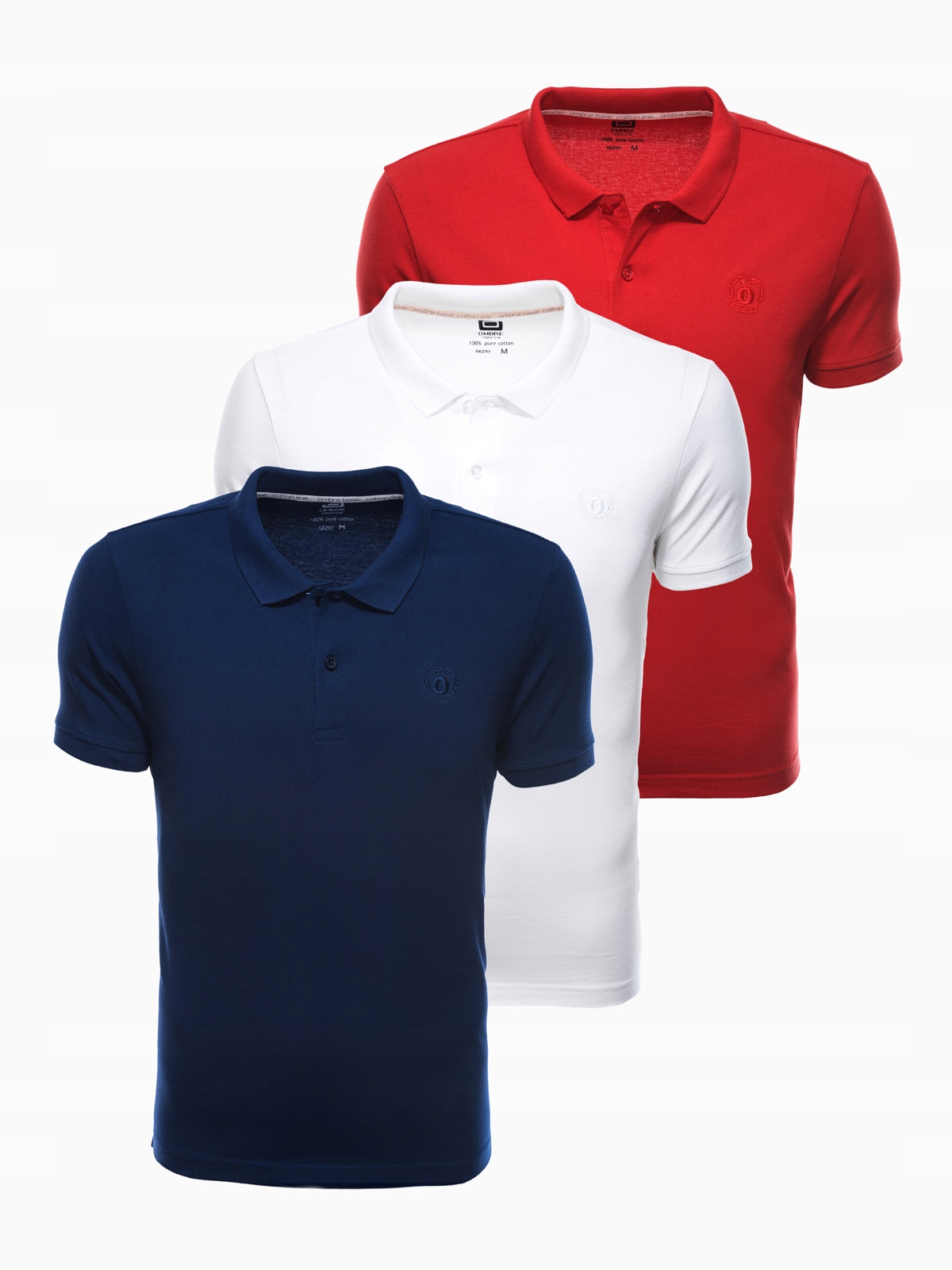 

Zestaw koszulek polo bawełna mix 3-pak Z28 V1 XXL