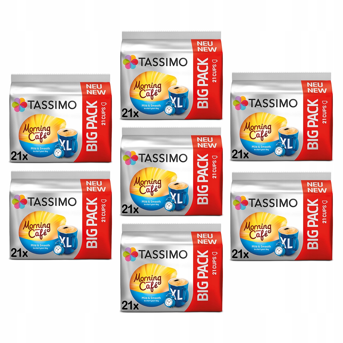 Kapsułki Tassimo BigPack Morning Cafe Mild&Smooth 6+1 Gratis!