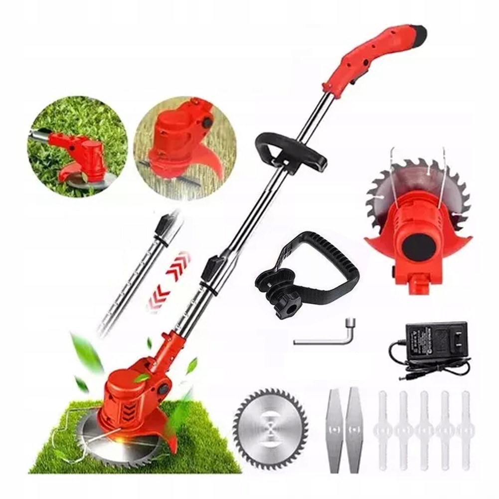 Aku Vyžínač Křovinořez Zahradní Sekačka Na Trávy Aku Sada 21V