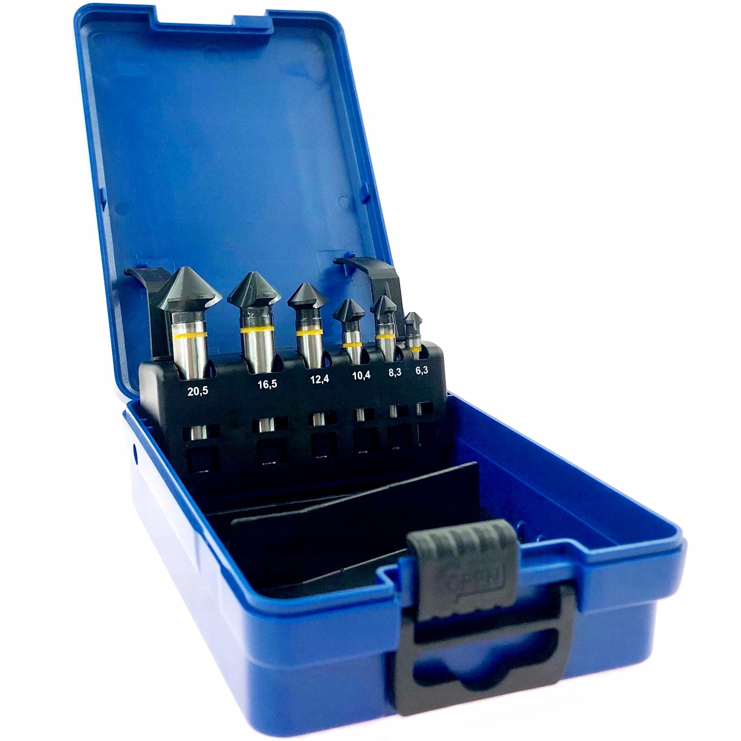 ZESTAW POGŁĘBIACZY FAZOWNIKÓW 6.3-20.5 HSS CO VIS pokryte TIALN