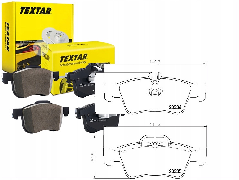 Sada Brzdových Destiček Textar 4230230 4420442