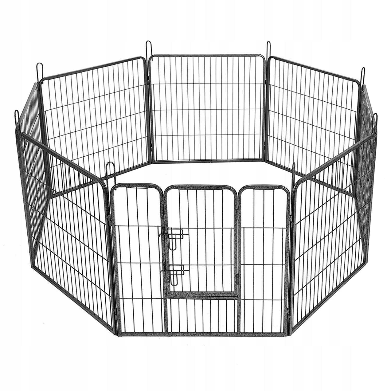 Levně Klec pro psa Kotec 8 panelů 160x160 Kovová Pevná