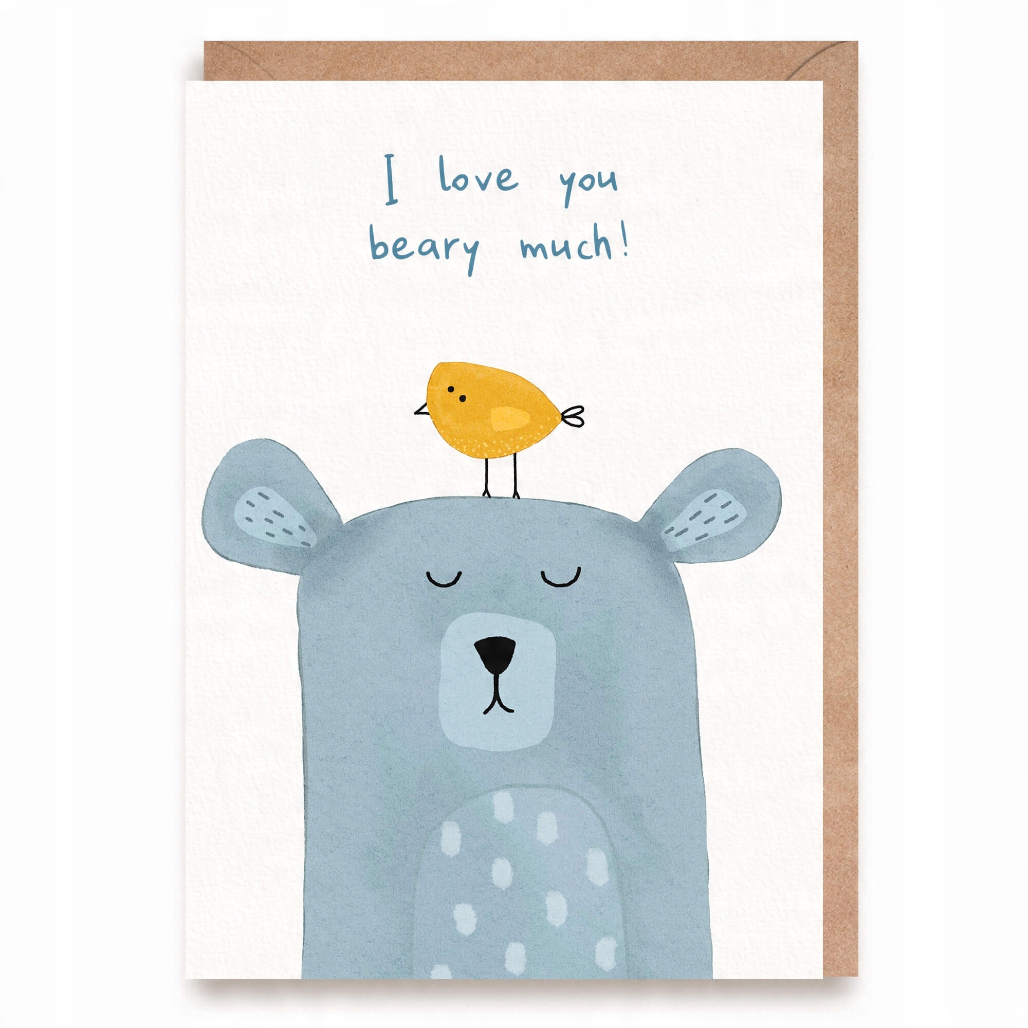 

Kartka miłosna walentynkowa I love you beary much