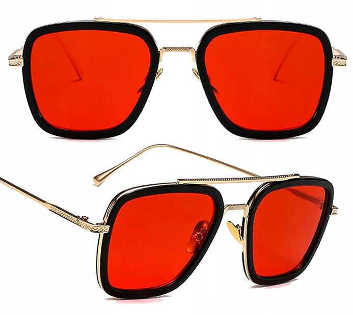 

Męskie przeciwsłoneczne Okulary pilotki kwadratowe