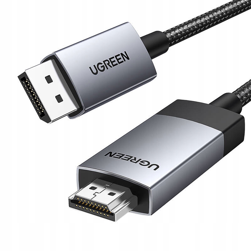 Kabel Displayport Do Hdmi Ugreen DP119 4K 60HZ 3M Czarny