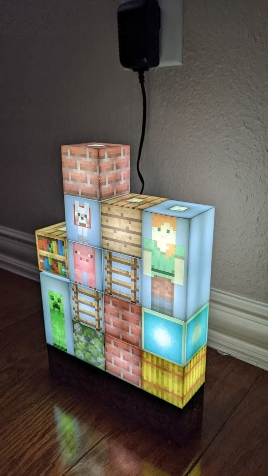 Lampka Minecraft Bloki Edycja Postacie Block Building Light Rodzaj lampka