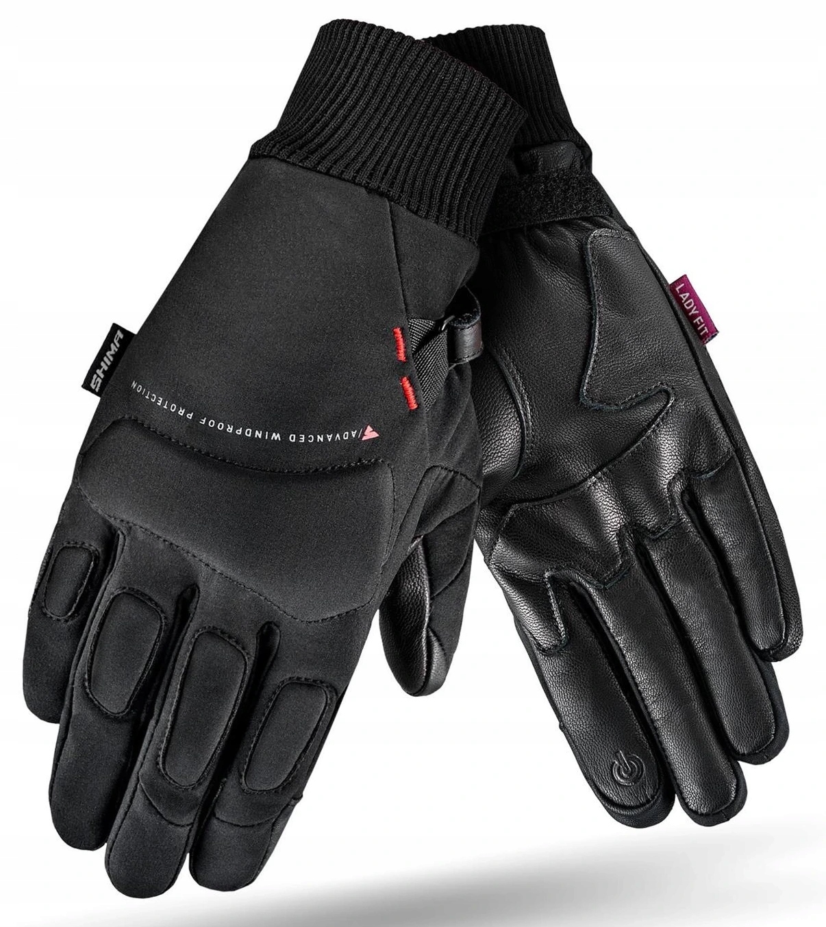 Shima Oslo Wind Lady Black Rękawice Motocyklowe Damskie Miejskie