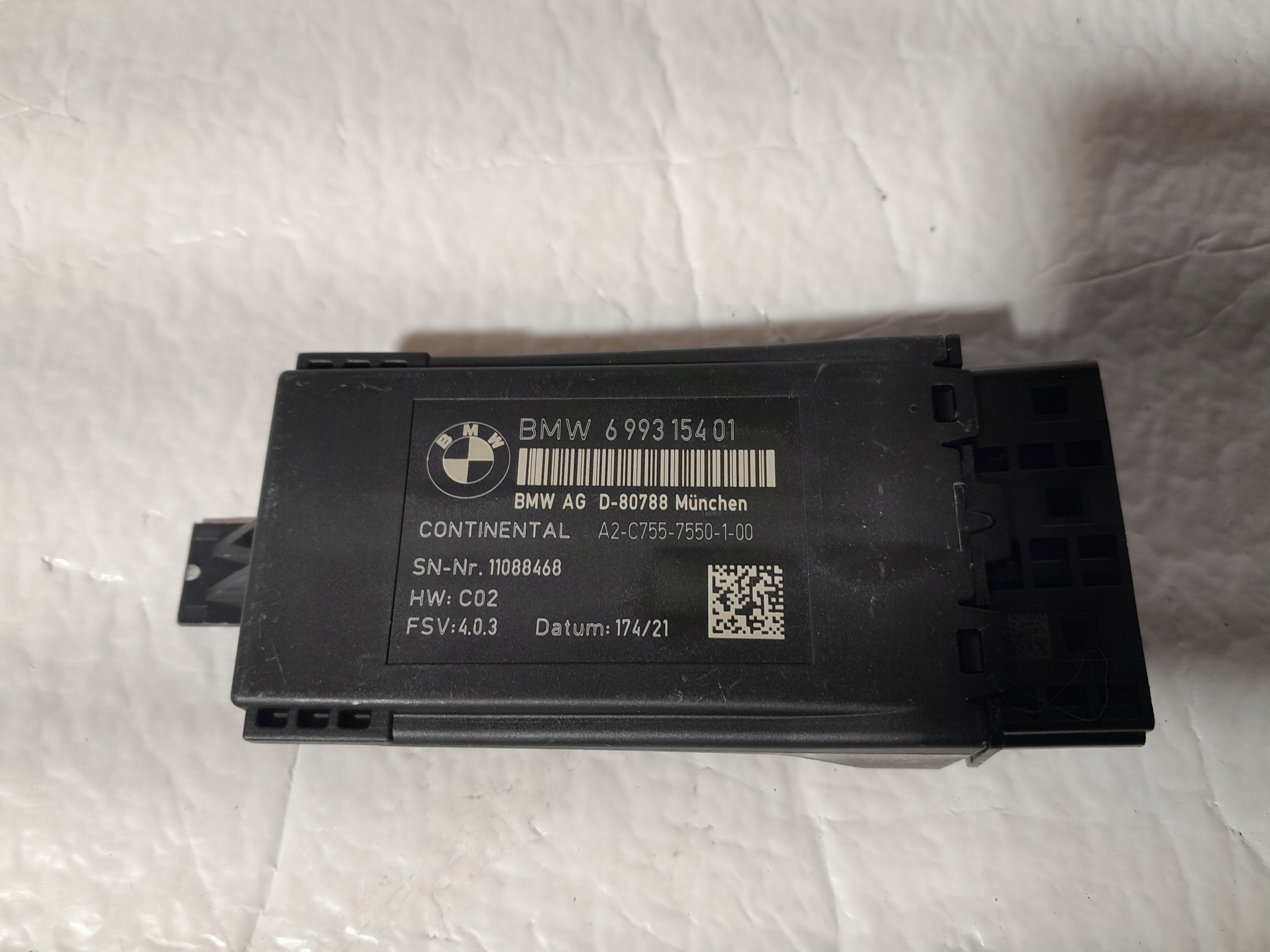 BMW 7' G11 LCI module control unit seat 6993154