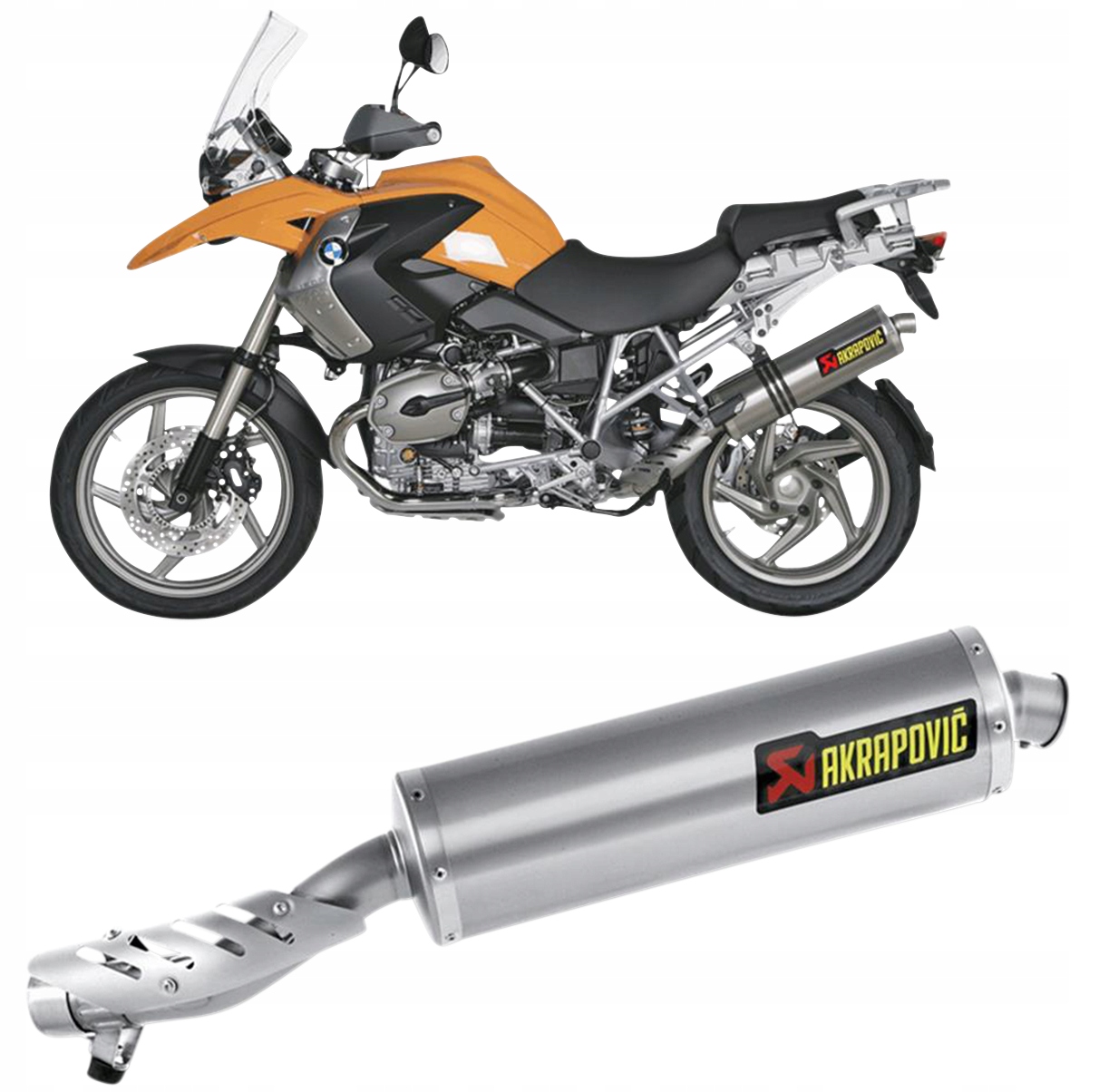 S-B12SO2-HLTT - Глушник вихлопних газів Akrapovic BMW R 1200 GS 2004-2009
