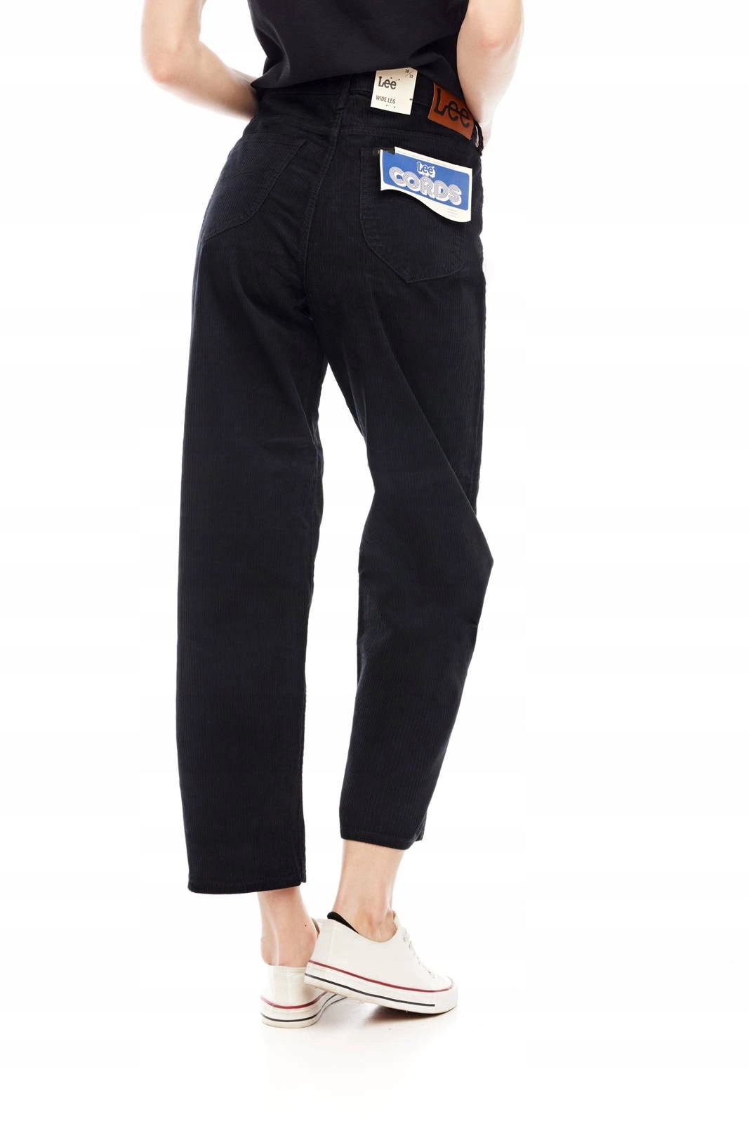 Dámské široké kalhoty Lee Wide Leg Black L30SQM01 28/33
