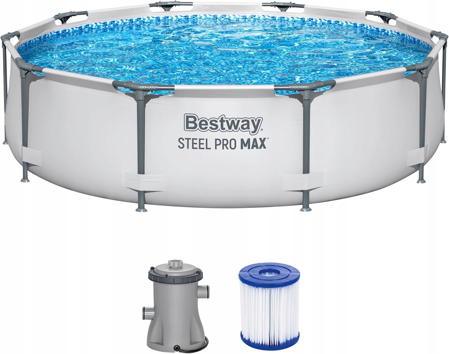 Bazén Rámový Kulatý Bestway 56408 305x76 čerpadlo filtr