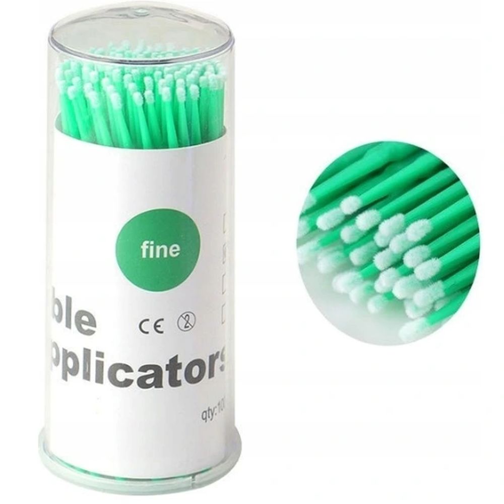 

Aplikatory Do Rzęs W Pudełku 2mm Zielone 100 szt.