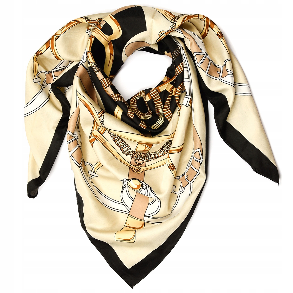 Chusta damska apaszka pod szyję lekka elegancka