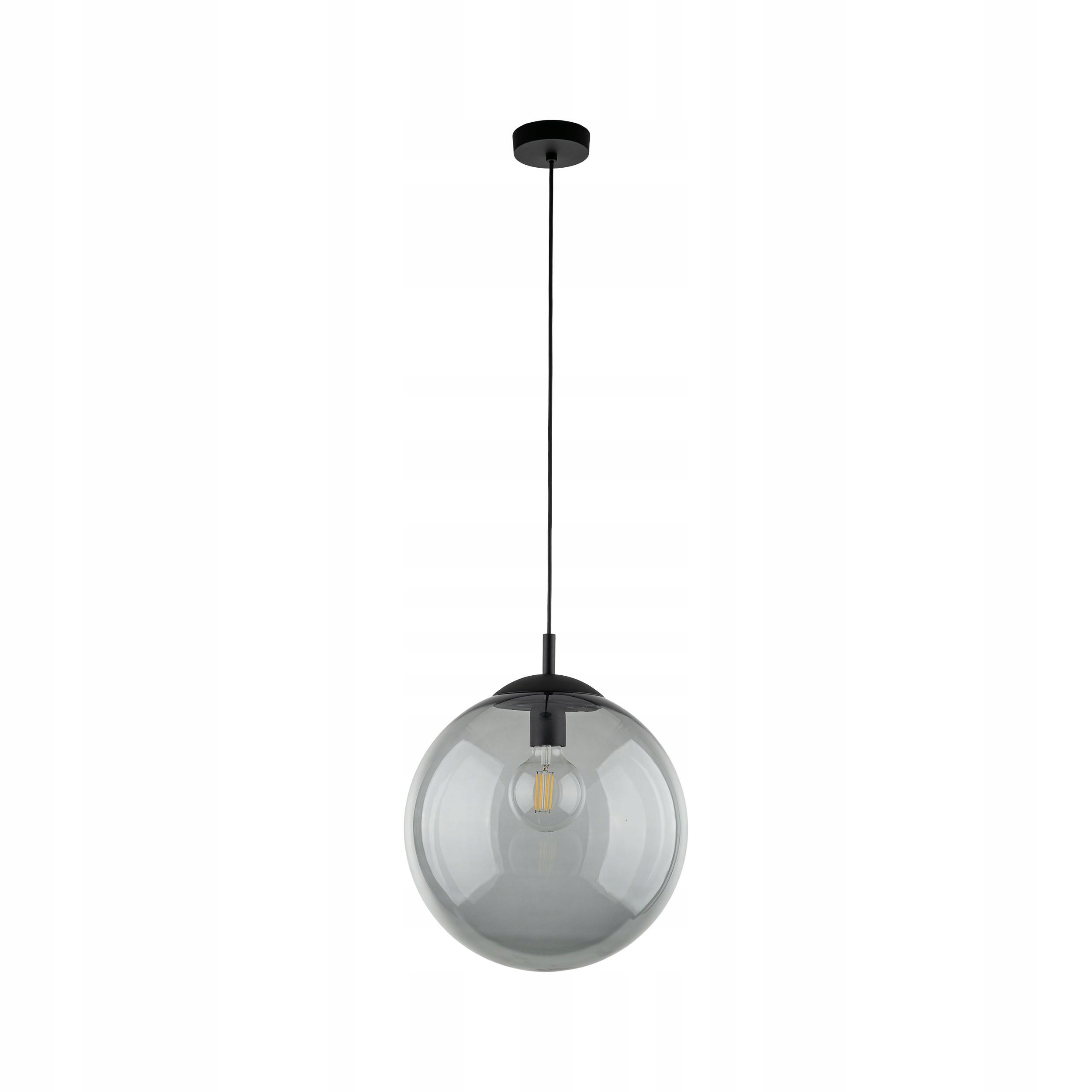 Závesná lampa Esme Grafitová Sklenená lampa 1xE27 35 cm Stropná Moderná