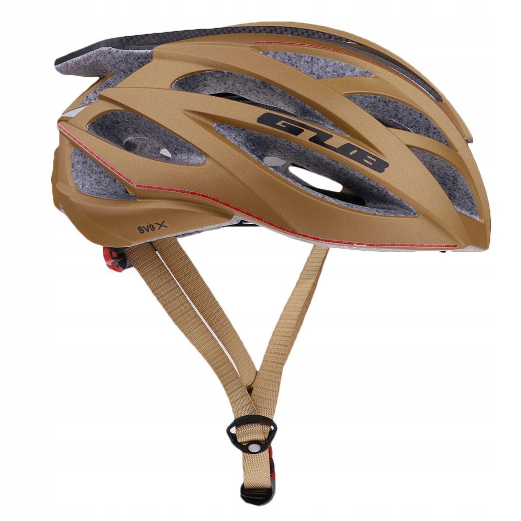 Kask rowerowy złoty