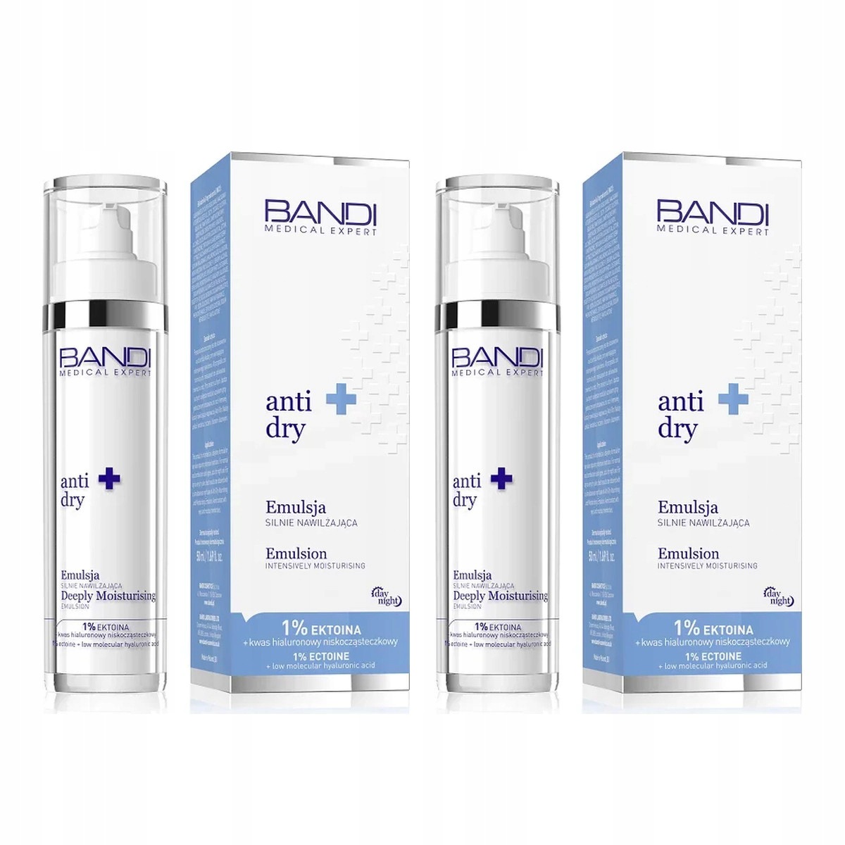 Zestaw: 2x Bandi Medical Expert Anti Dry emulsja silnie nawilżająca 50ml