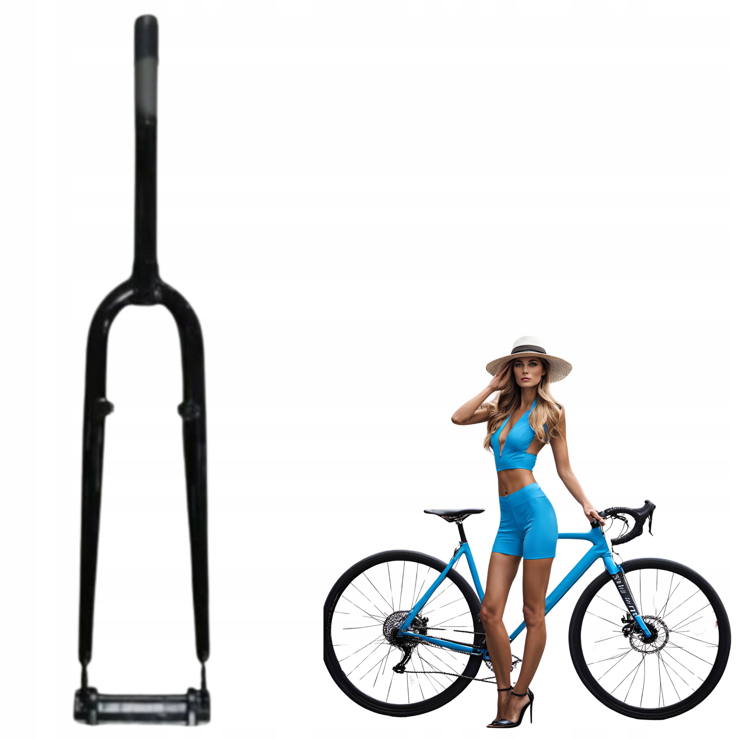 Pevná vidlice na kolo City 26" Mode MD-ST1 černá 1" 25,4 mm ocelová