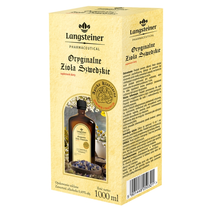 Langsteiner Oryginalne Zioła szwedzkie 1000ml