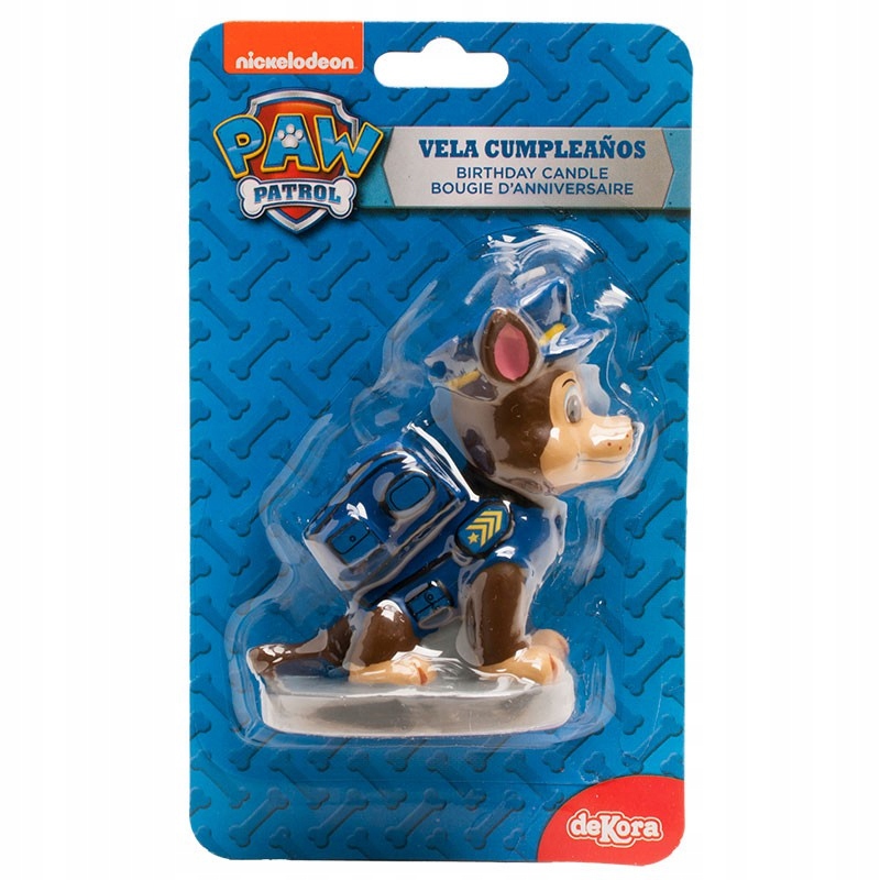 FIGURKA DEKORACJE NA TORT CIASTO ŚWIECZKA PSI PATROL 3D CHASE Marka deKora
