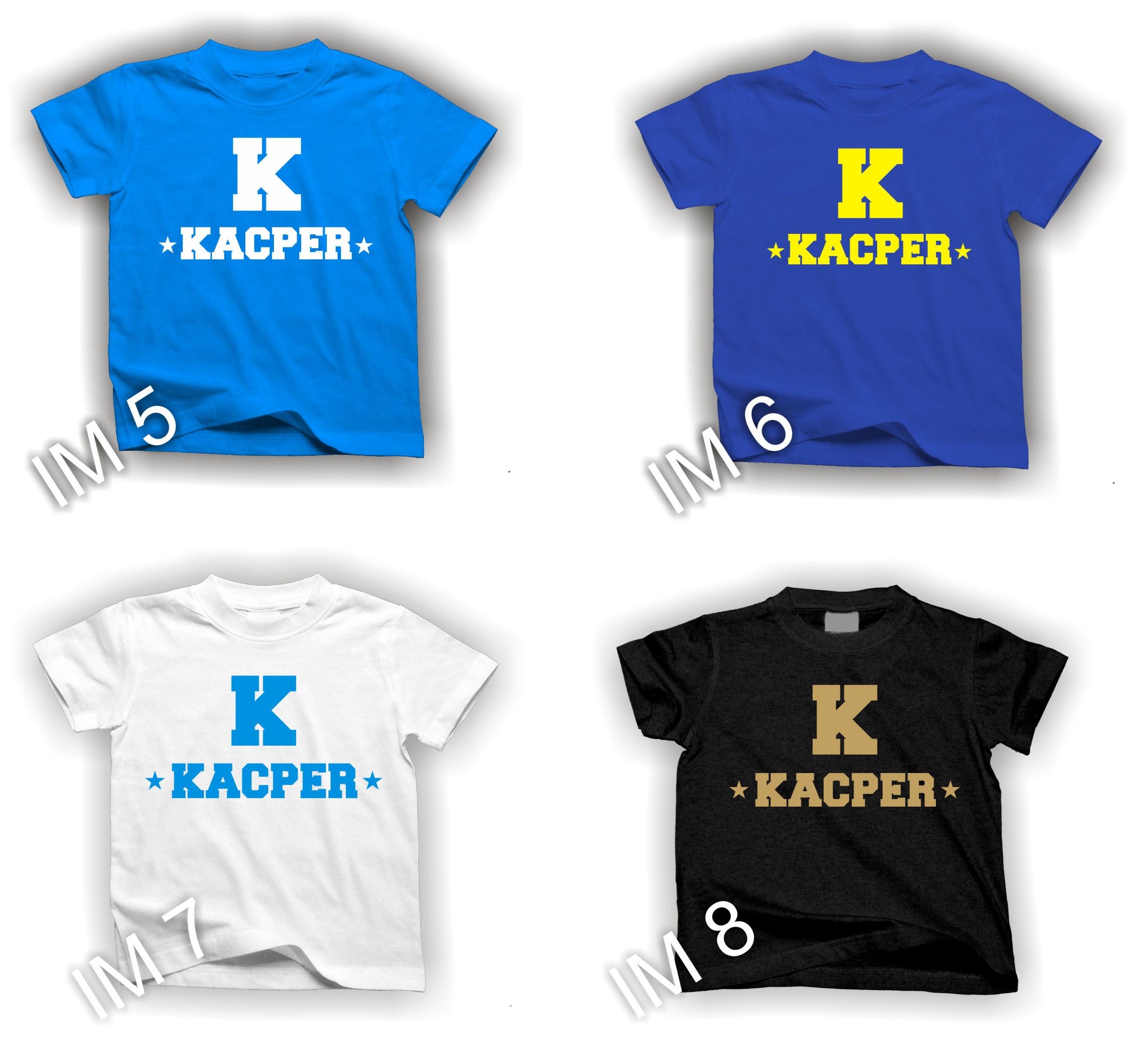 KOSZULKA Z TWOIM NADRUKIEM IMIĘ RÓŻNE KOLORY R86 Płeć chłopcy