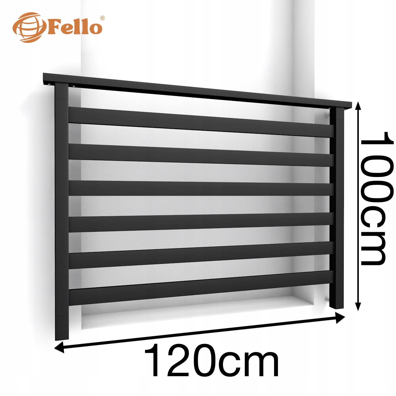 Fusion Francúzsky balkón 120 cm Balustrada Ral