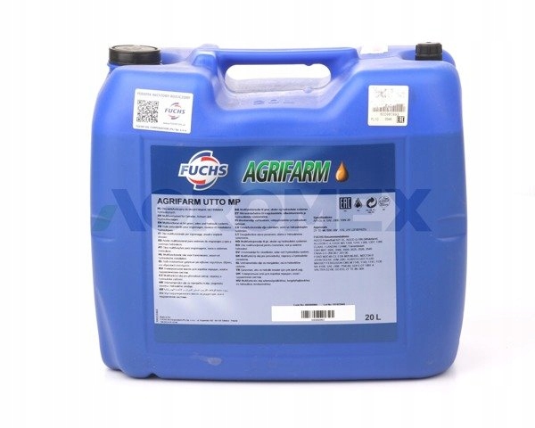 Olej przekładniowo hydrauliczny Fuchs AGRIFARM 20L Waga produktu z opakowaniem jednostkowym 20 kg