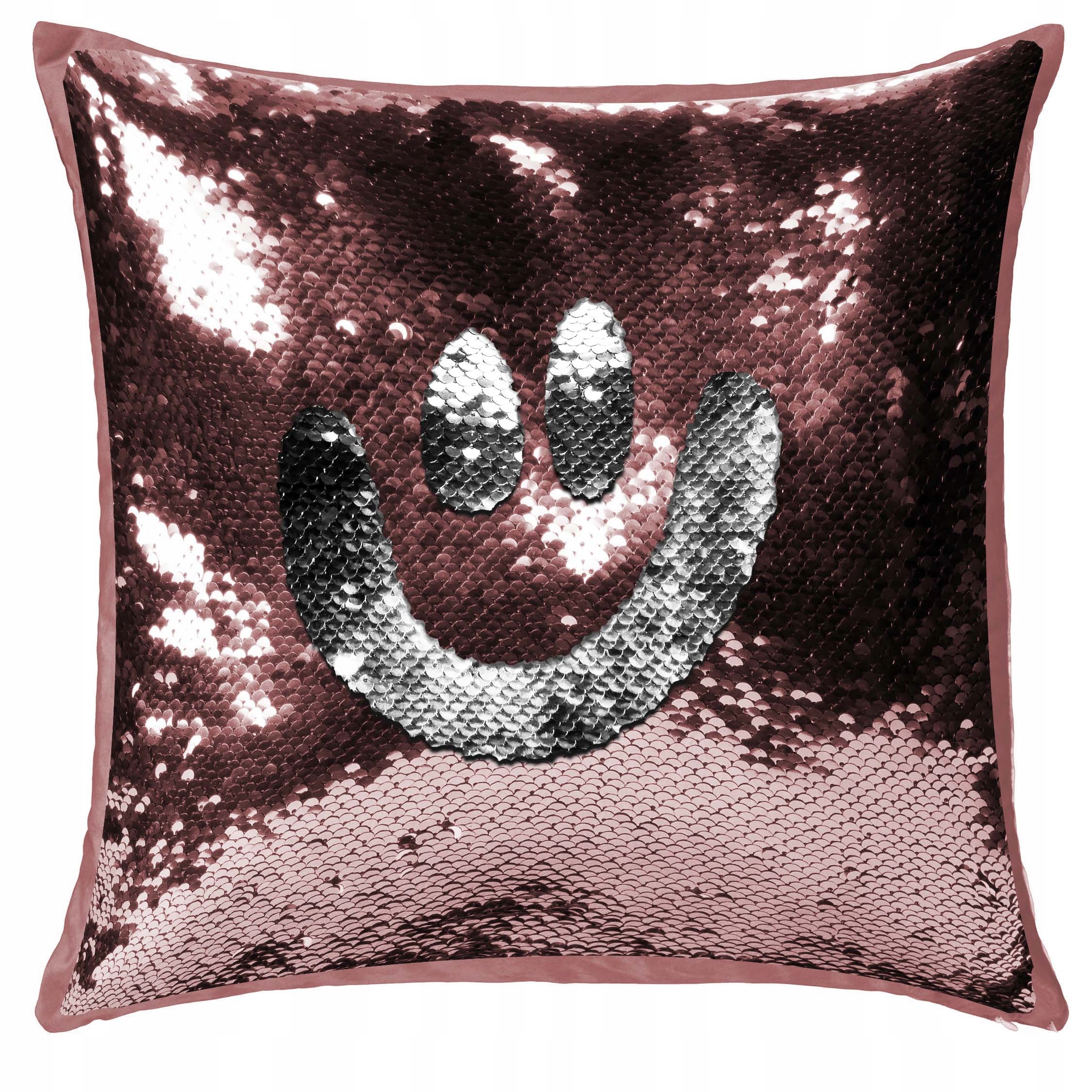 

Zabawna Poduszka z cekinami 40x40 Glamour Rose