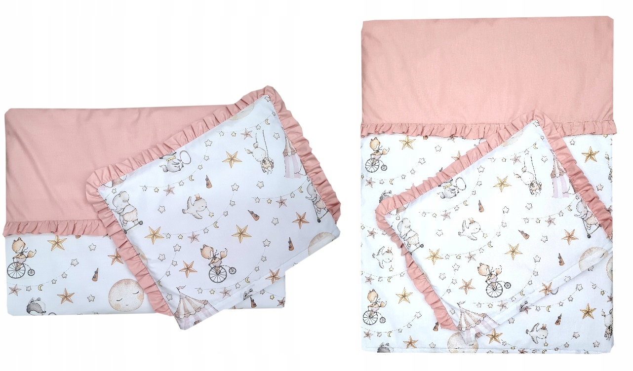 POŚCIEL Z FALBANKĄ 90x120 do łóżeczka- dużo wzorów Bohater / Bajka brak