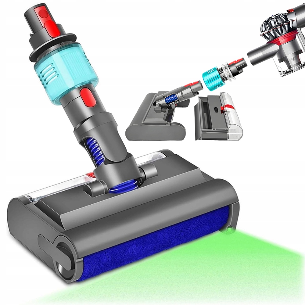 Led Kefa Na Dyson V7 V8 V10 V11 V15 Nylonová S Otáčaním 90°/120°