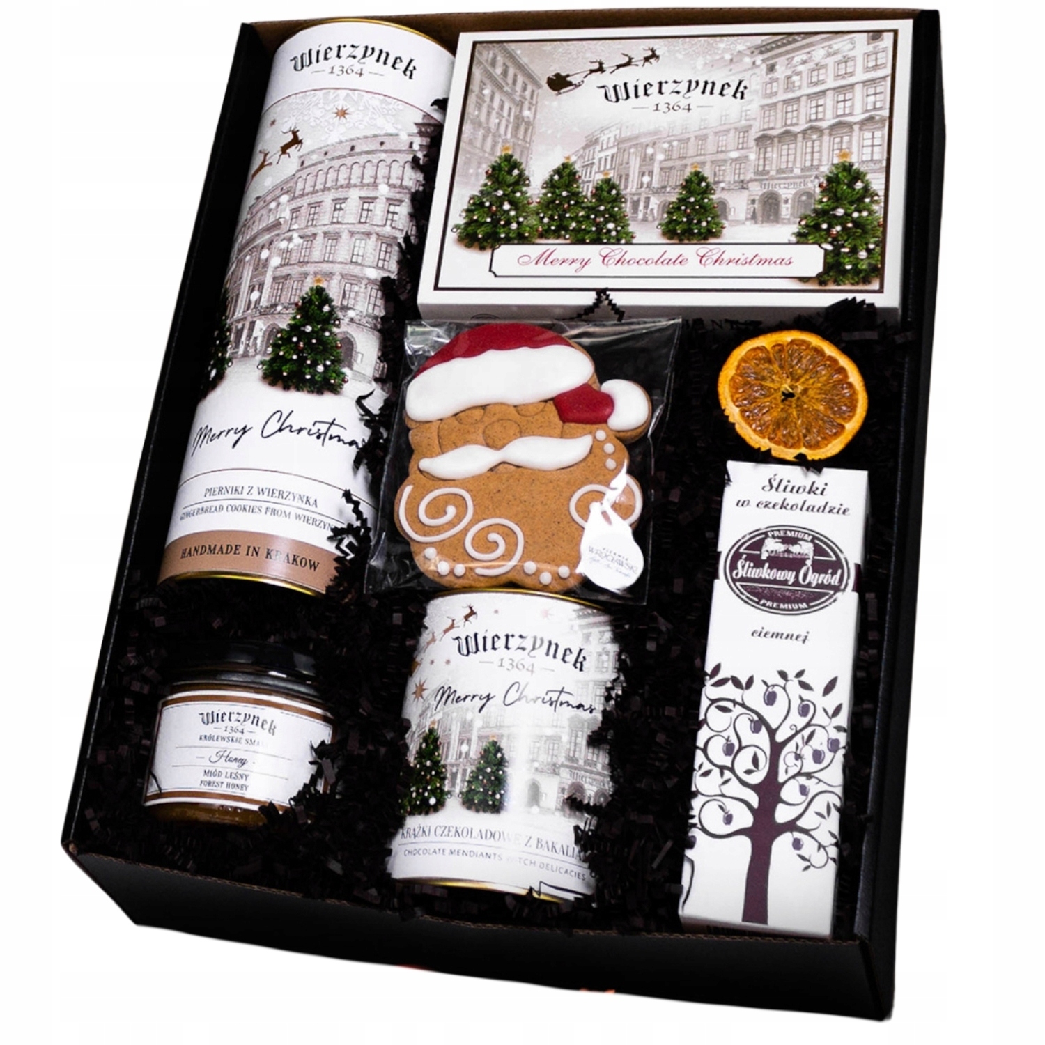 Levně Krabička s rukojetí, vánoční košík – „Gennaro“