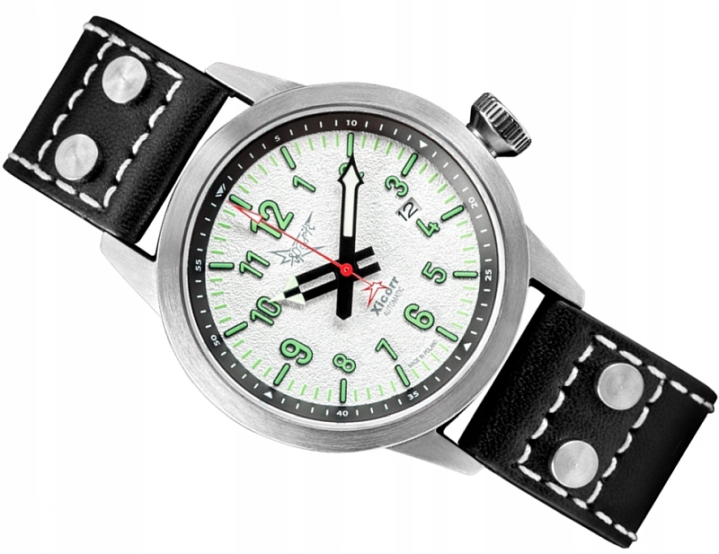 Polský Automatické Hodinky Xicorr Spark Wh X0711 Iskra Safírová Sada