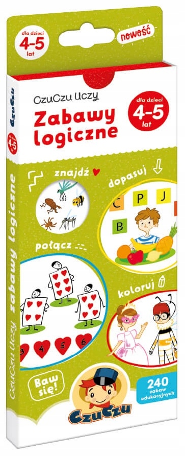 

CzuCzu Uczy Zabawy Logiczne 4-5 lat Zagadki
